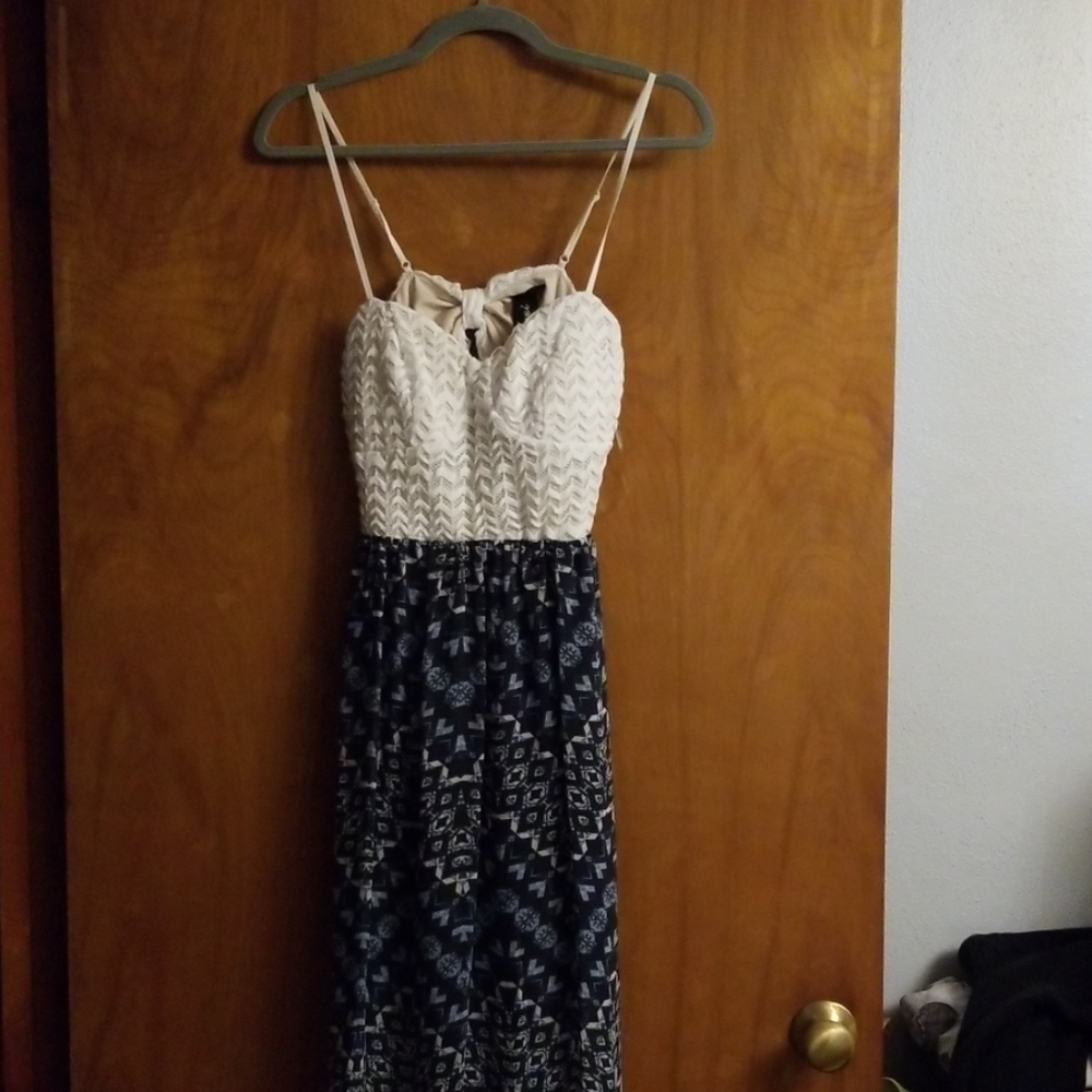 Floor length sheer dress